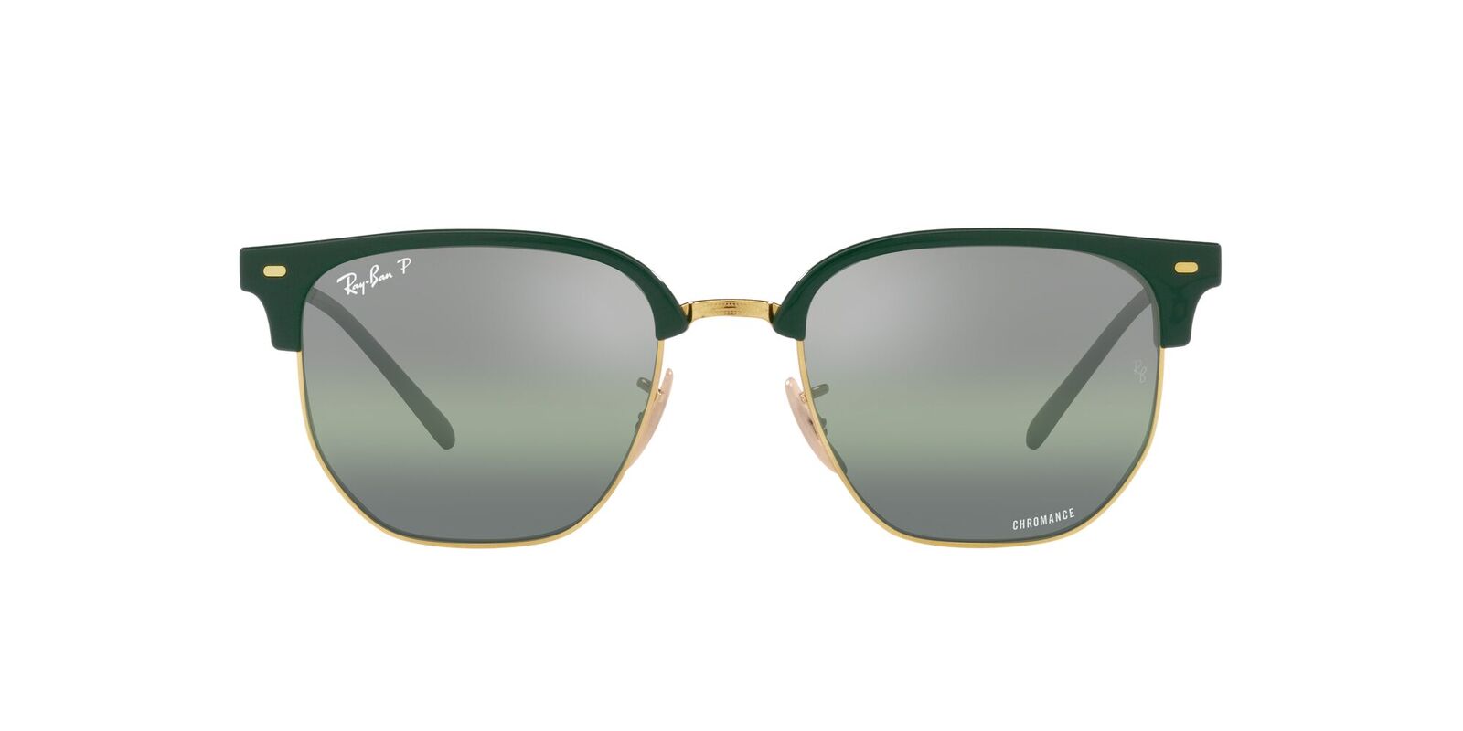 Clubmaster - Black On Arista Frames G-15 Green Lense