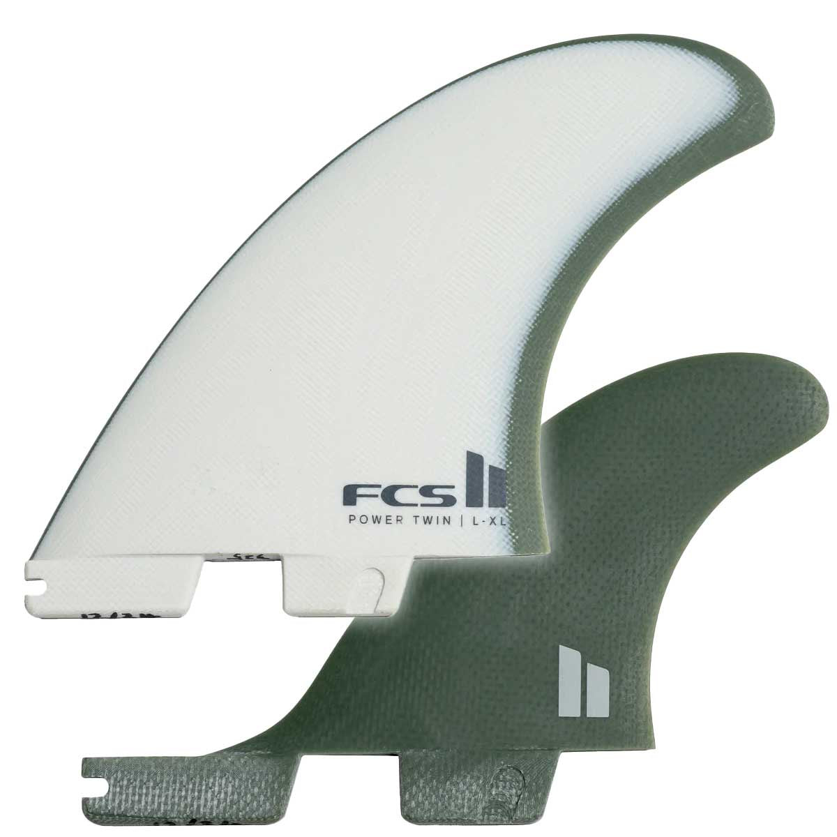 FCS II Power Twin+1 PG S-M Natural/Alpine Retail Fins