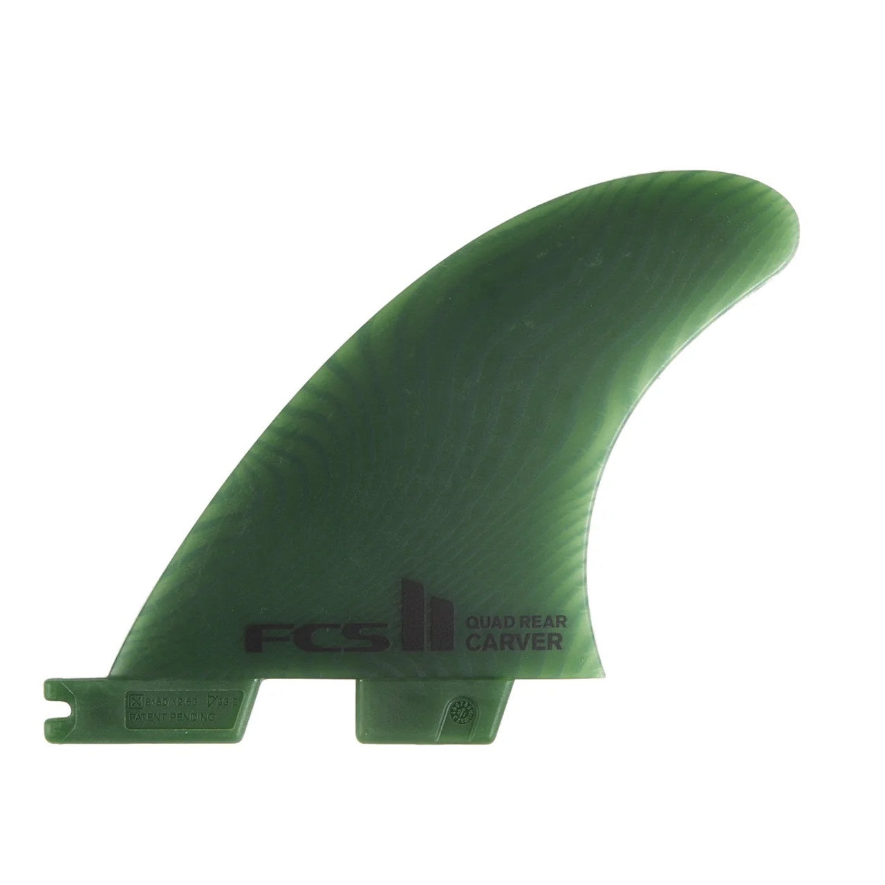 FCS II Carver NG Small Quad Rear Fin Set - Eucalyptus