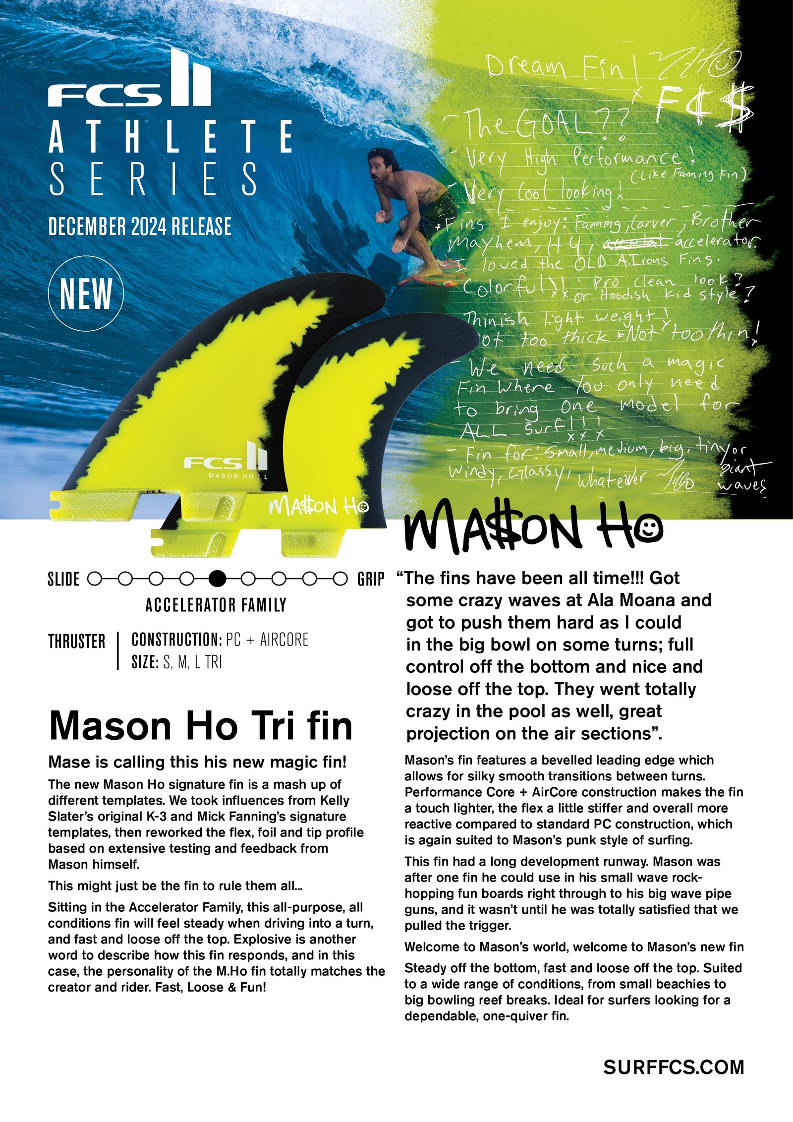 FCS II MH PC Aircore Tri Fins