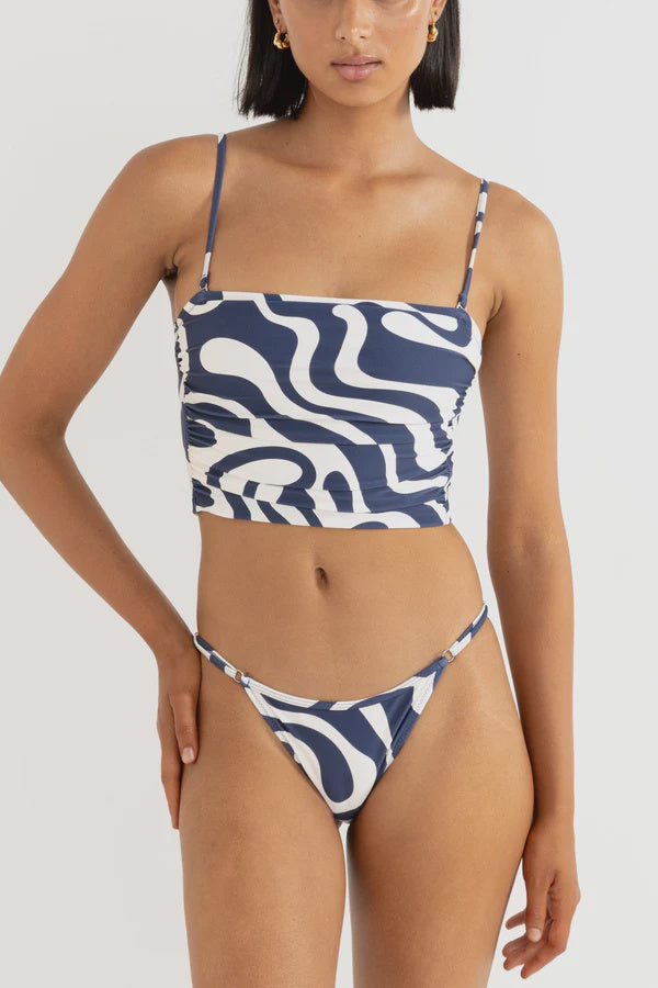 Waverly Scrunched Side Bandeau Tank Top