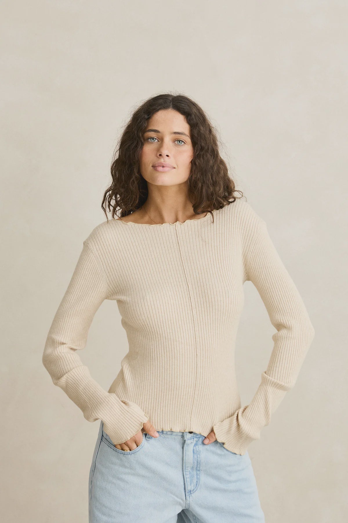 Essential Long Sleeve Knit Top