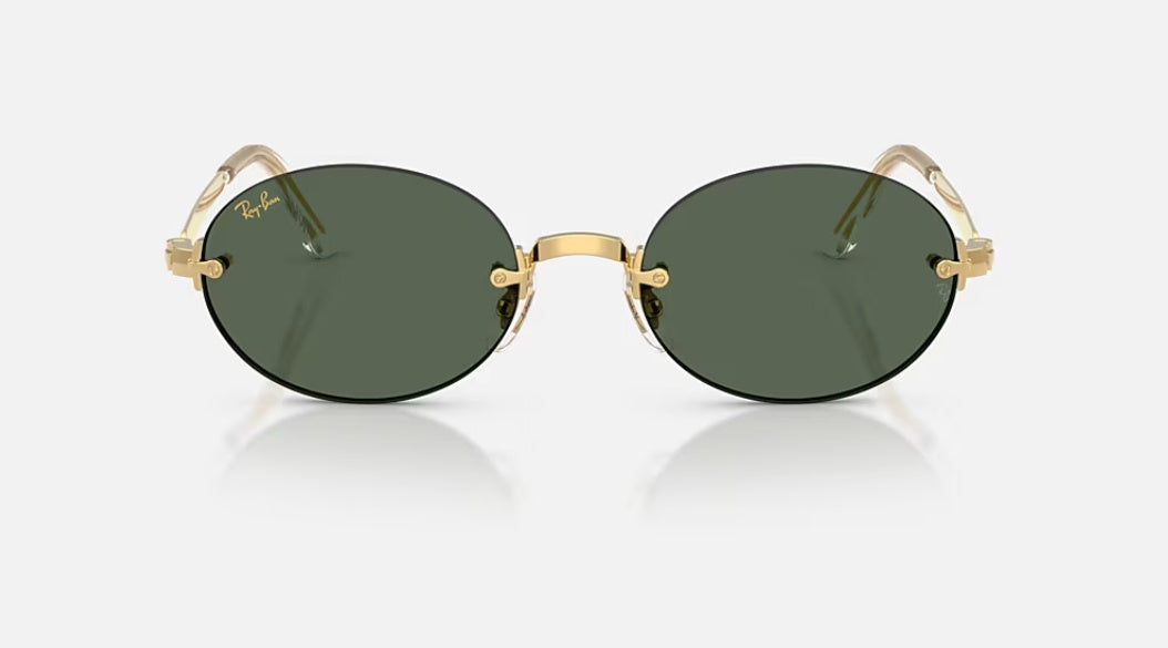RB3929 BY A$AP ROCKY - Polished Arista Gold Fame Dark Green Lenses