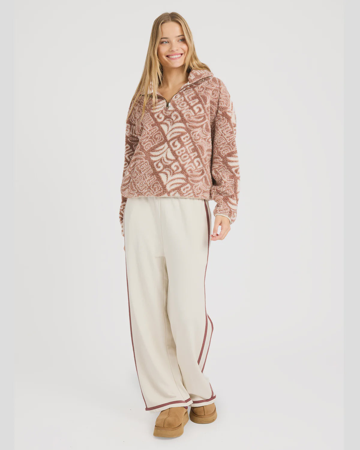 Womens Go For It Half Zip Fleece Pullover