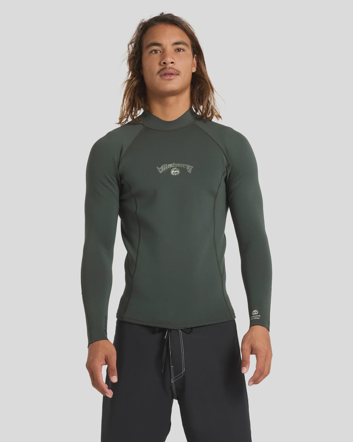Mens 1/1mm Absolute Natural Long Sleeve Wetsuit Top