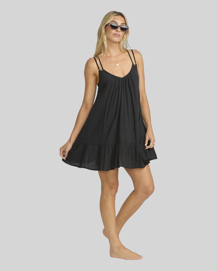 Womens Beach Vibes Cover-up Mini Dress