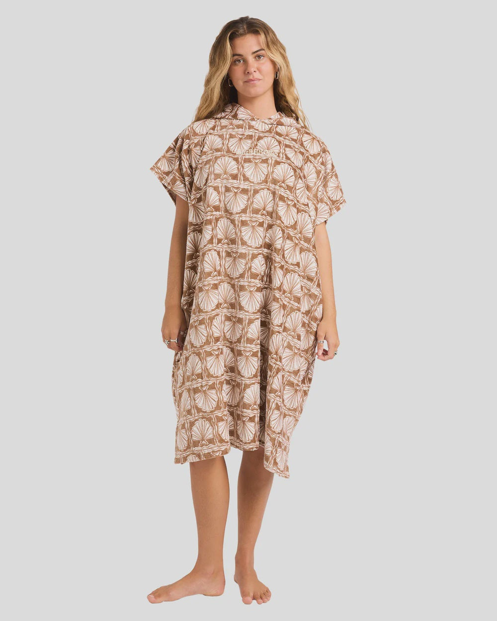 Womens Heat Hoodie Towel - Mushroom