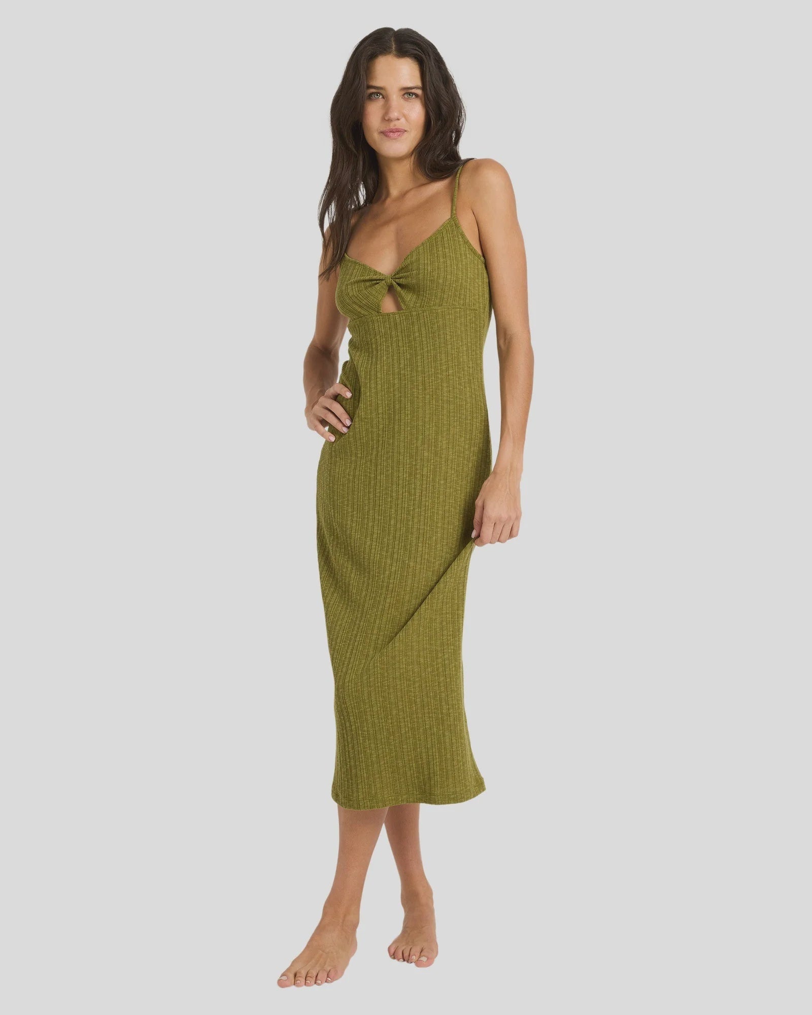 Womens Sweet Moves Knit Midi Dress