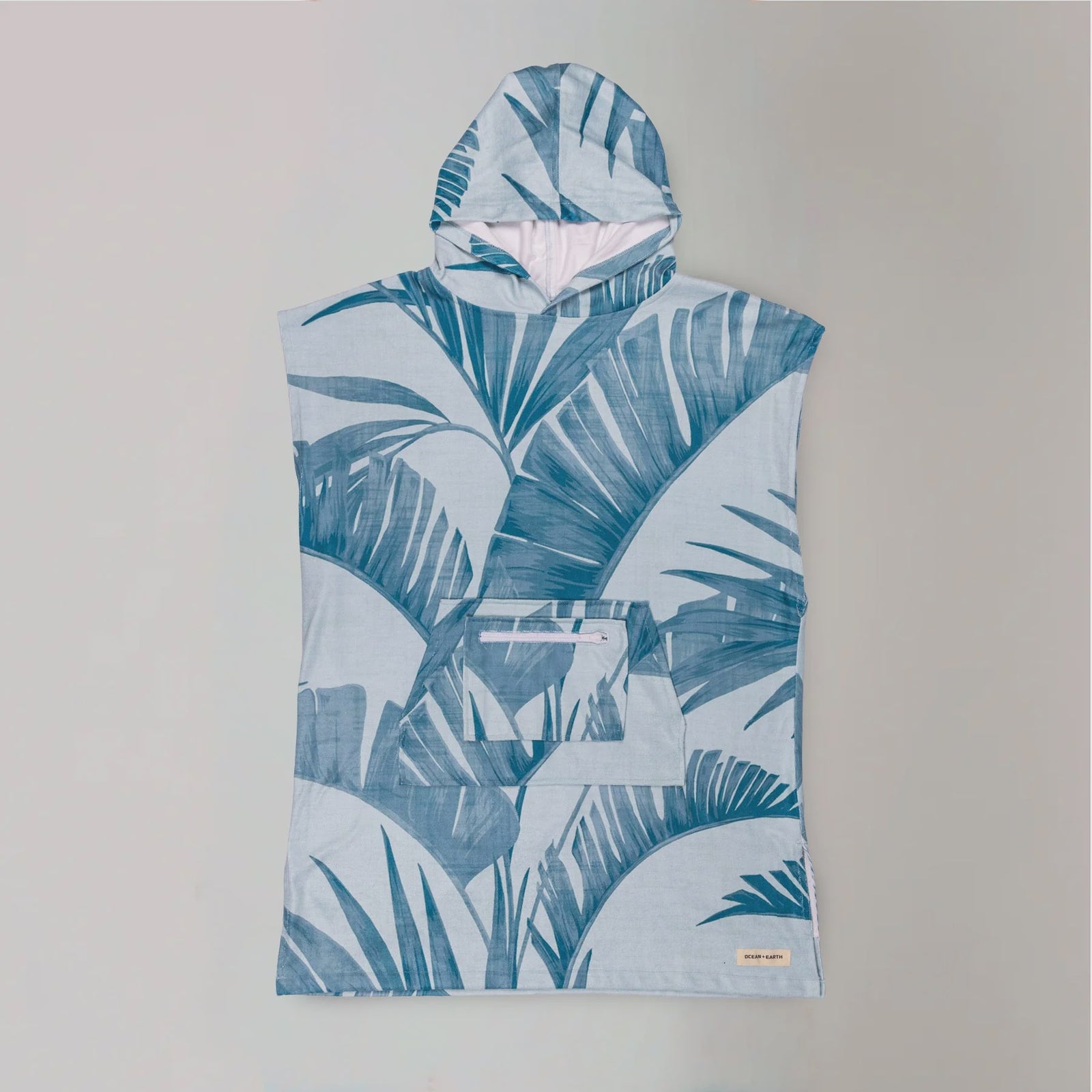 Youth Palm Hooded Poncho