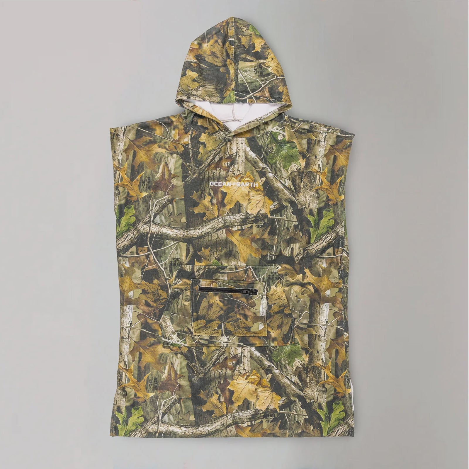 Youth Real Camo Hooded Poncho