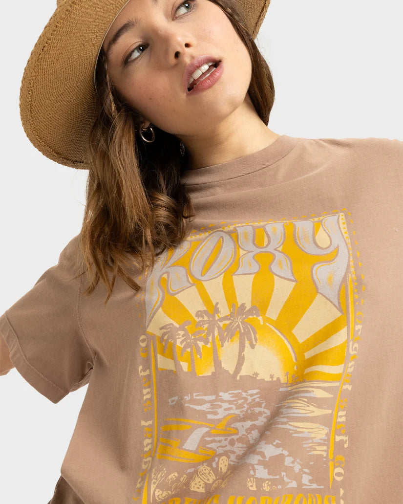 Womens Sunny Oversized Enzyme Wash T-Shirt