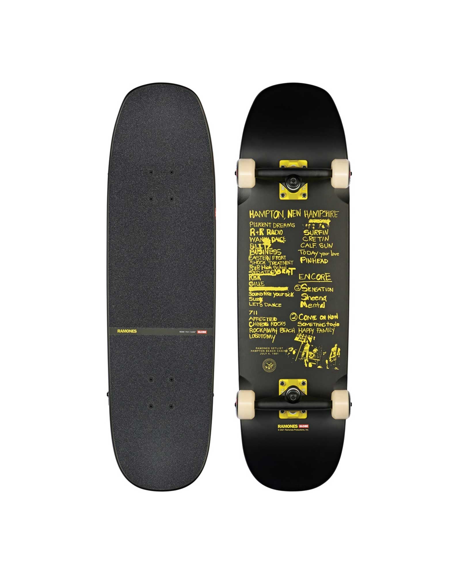 Globe Hammer Ramones Hey Ho 8.625 Cruiser Skateboard
