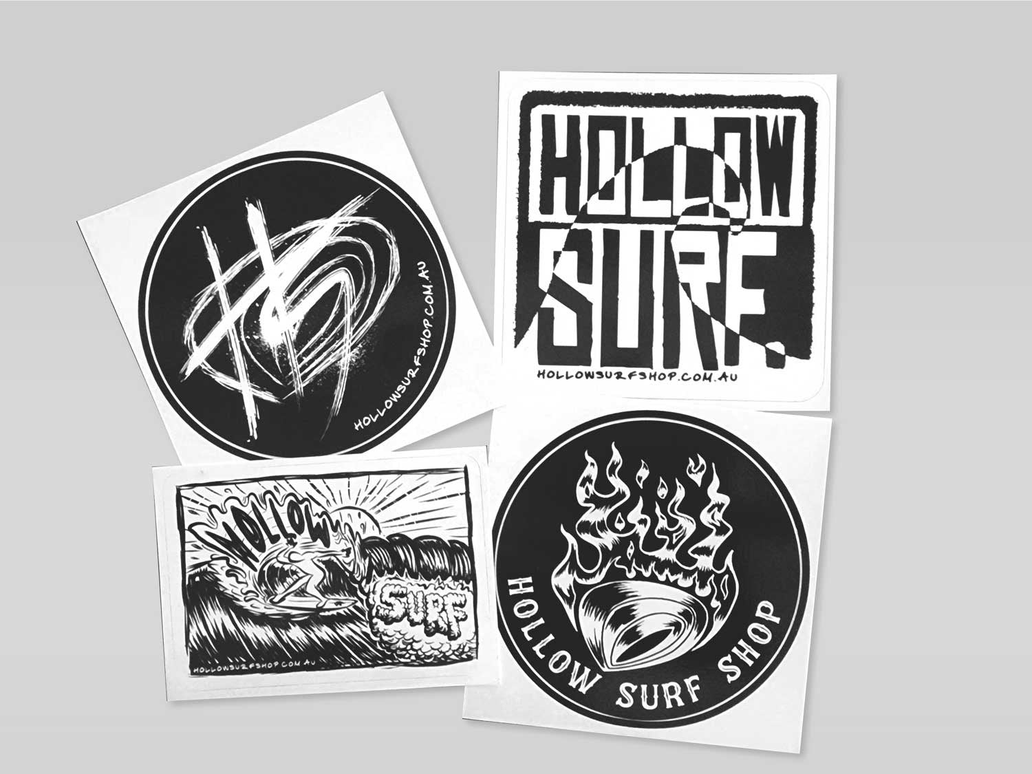 Hollow Surf Stickers