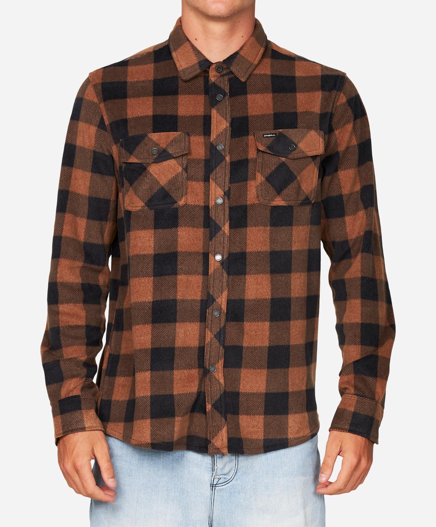Glacier Plaid Superfleece Flannel Shirt