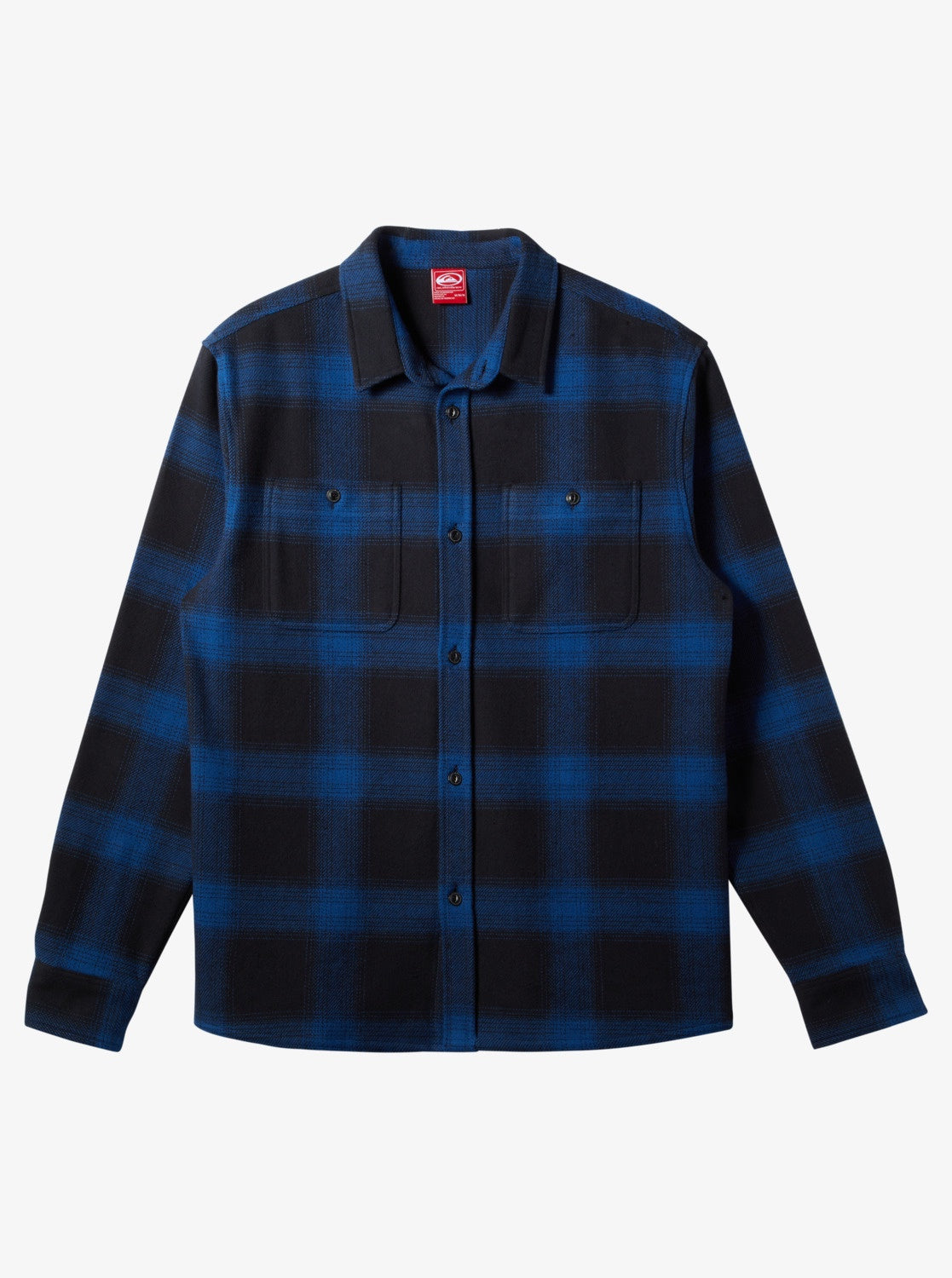 Mens Saturn Shadow Plaid Long Sleeve Flannel Shirt