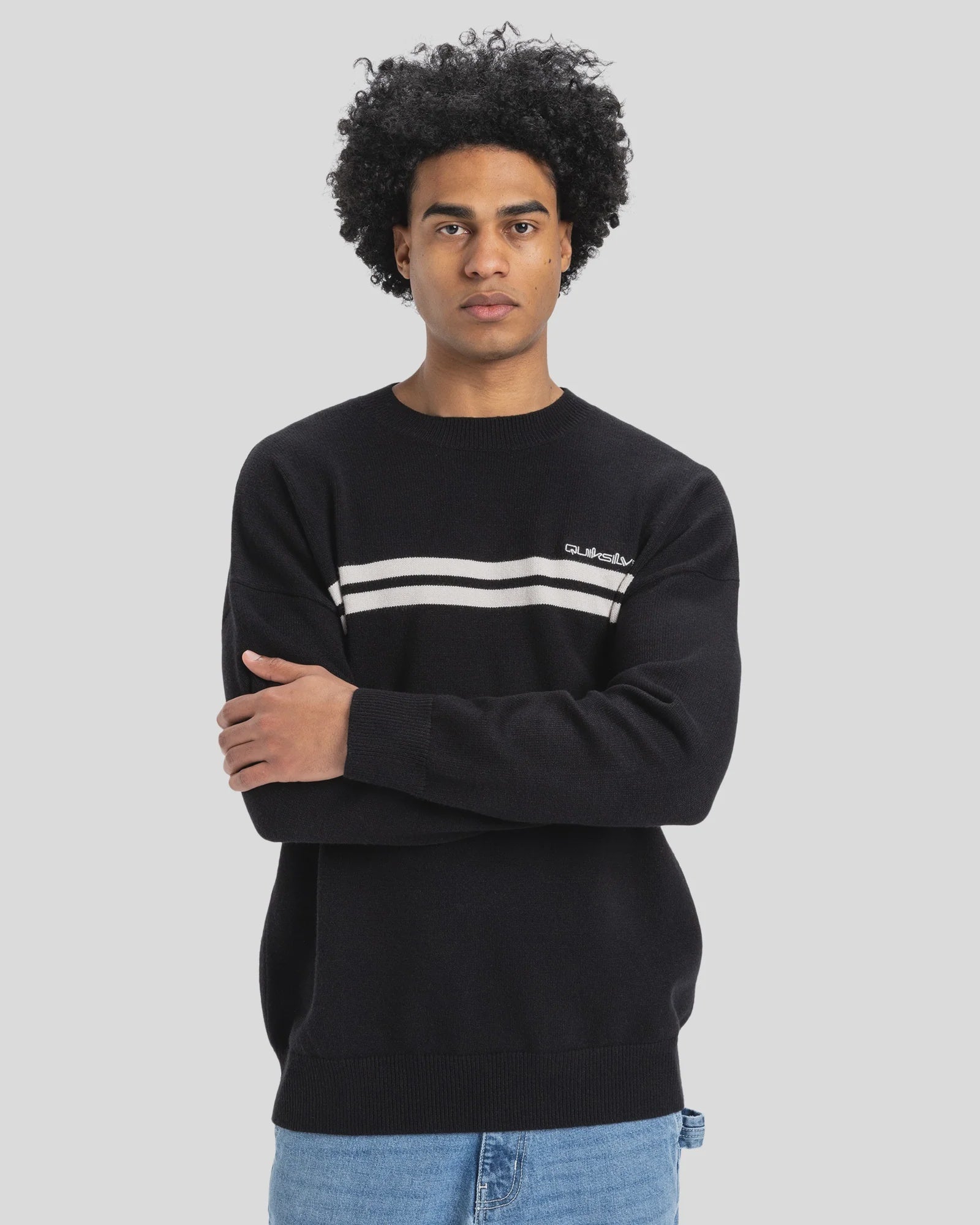 Mens Tahoe Jacquard Crew Neck Jumper