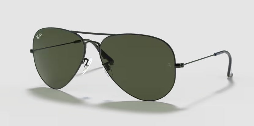 Aviator Large Metal - Black Frames Black Lenses