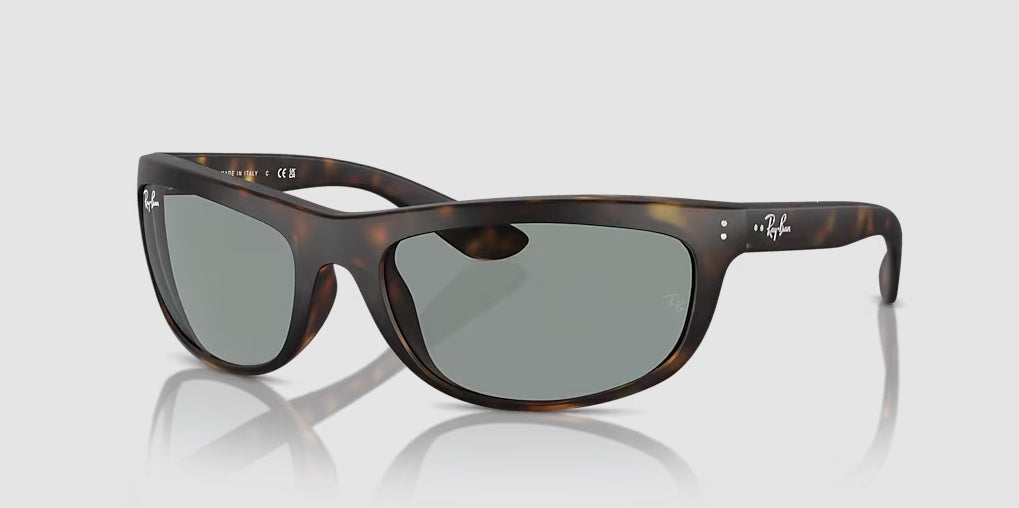 Balorama - Matte Havana Frames Blue Lenses