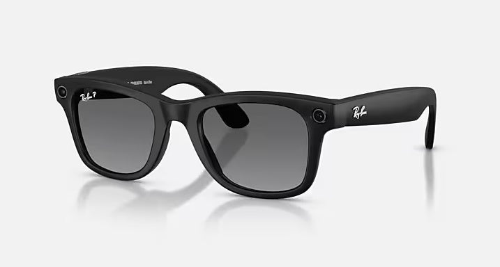 Meta Wayfarer - Matte Black Frame Polar Gradient Graphite Lenses