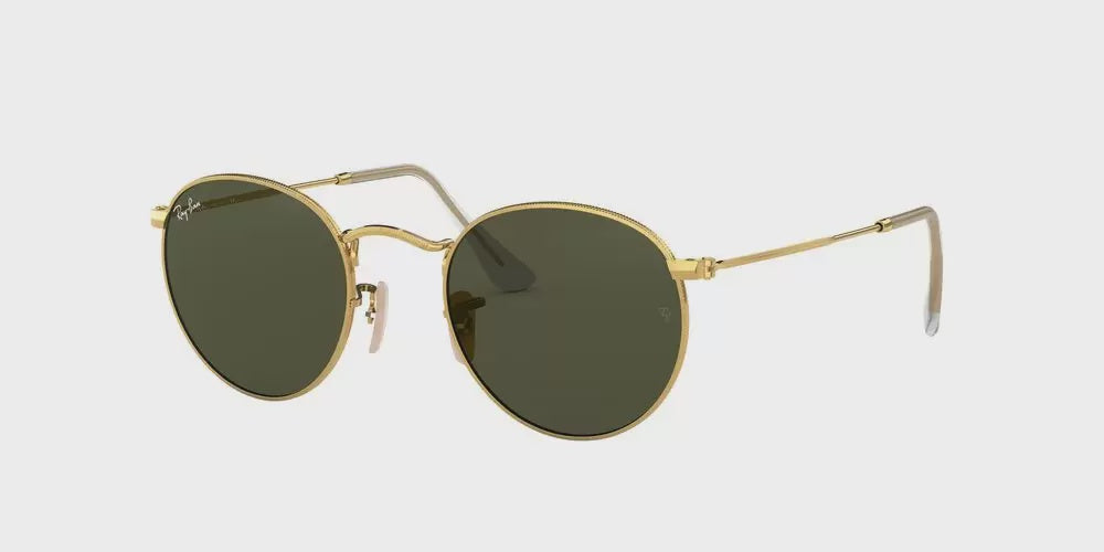 Round Metal - Arista Gold Frame G-15 Green Lenses