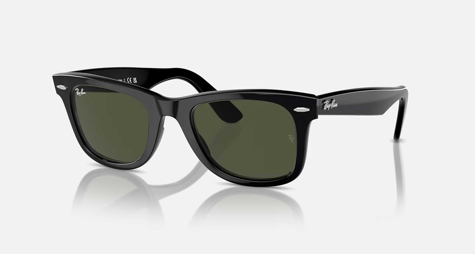 Wayfarer - Black Frame Green Lense