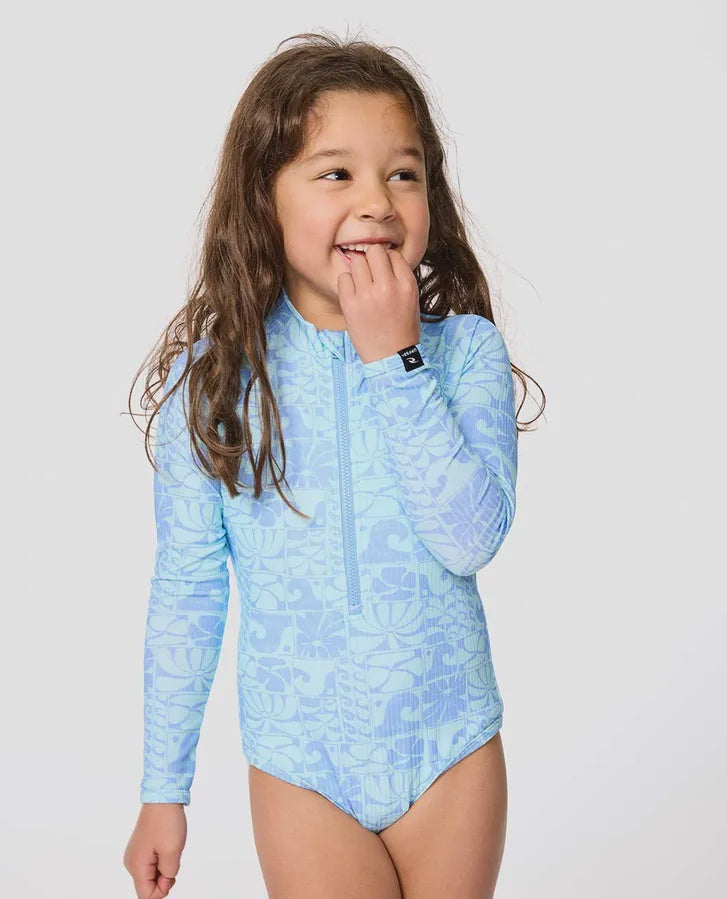 Artist Of The Search Oceanic Long Sleeve Surf Suit Swimsuit - Girls (1-8 years)