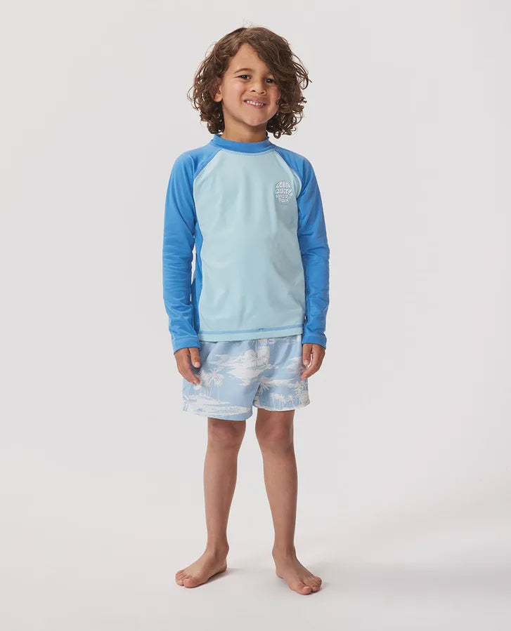 Icons UV Brushed Long Sleeve Rash Vest - Boys (1-8 years)