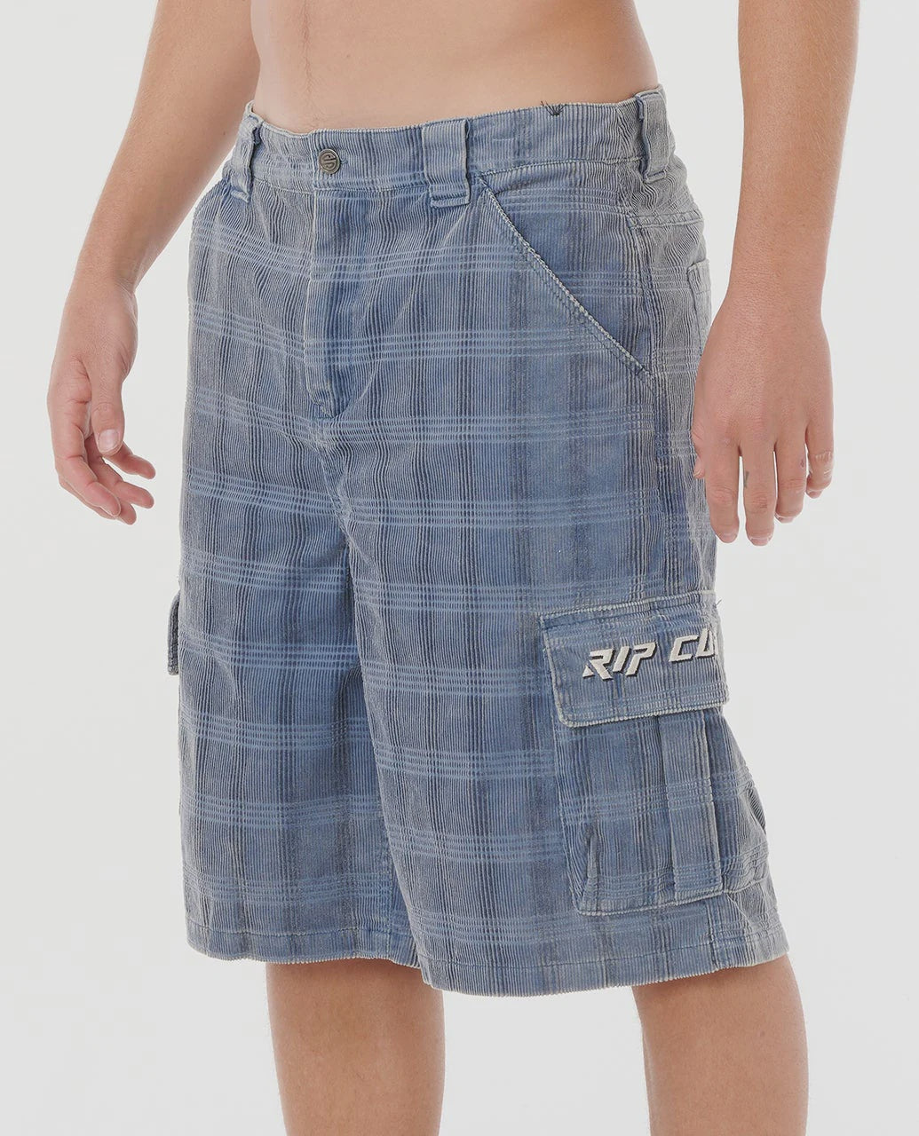 Cord Check Cargo 23" Walkshort