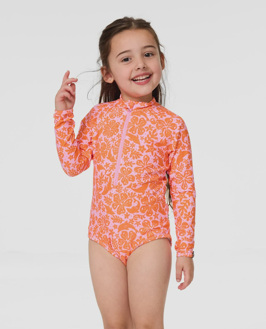 Sun And Swell Long Sleeve Surfsuit - Kids