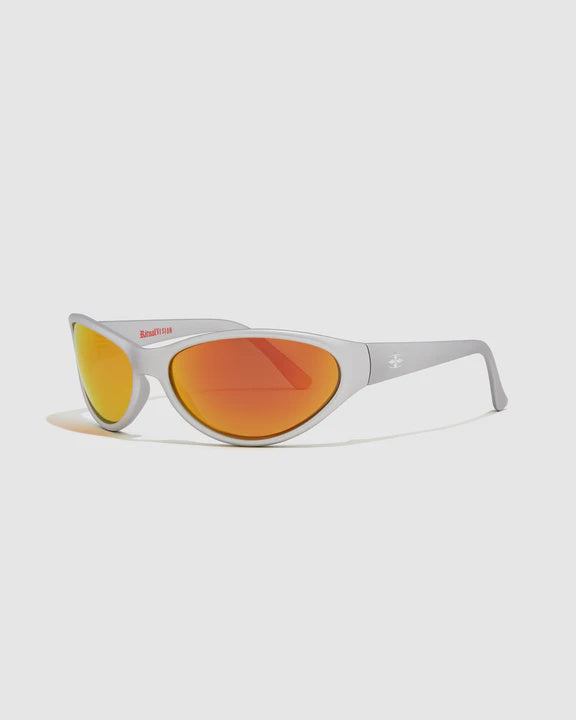 Morphine - Matte Chrome / Orange Reflective Polarised