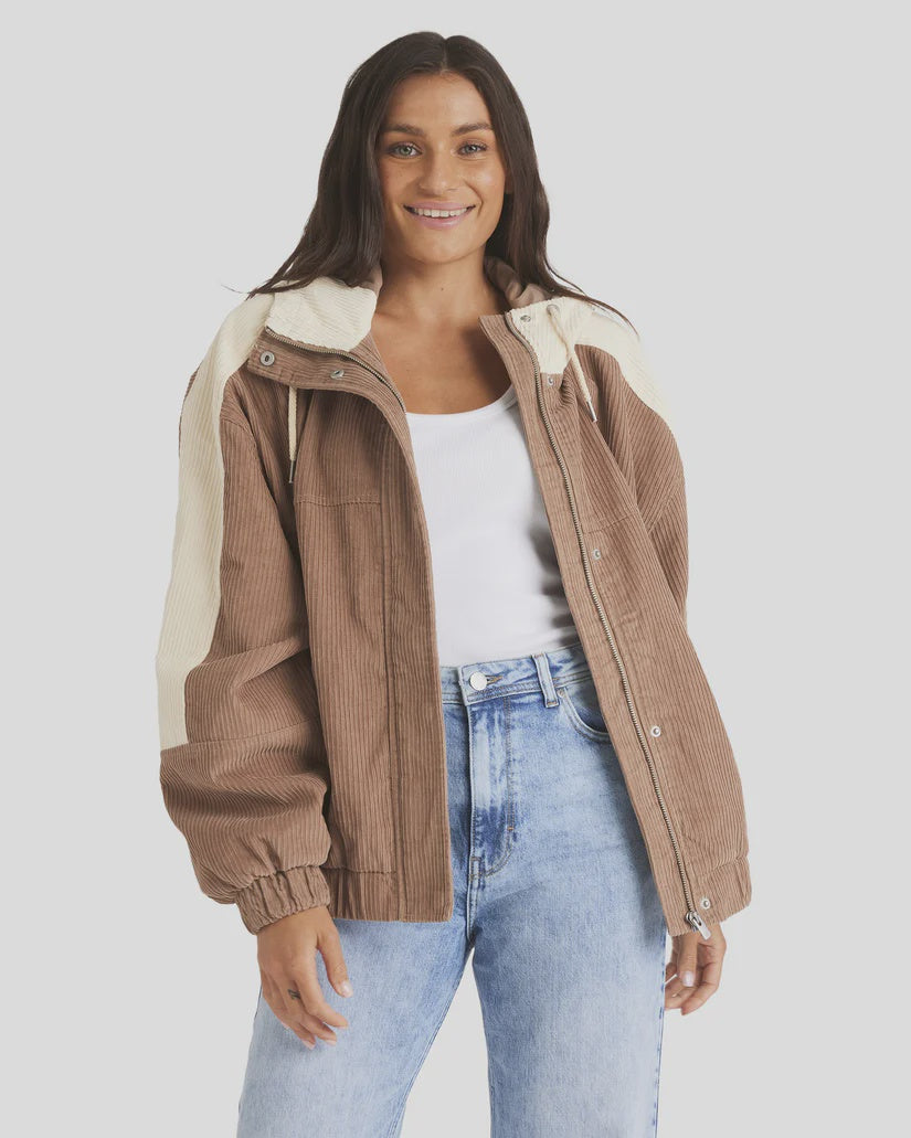 Fleece Lined Corduroy Corduroy Fleece Jacket Women's FAIWAD