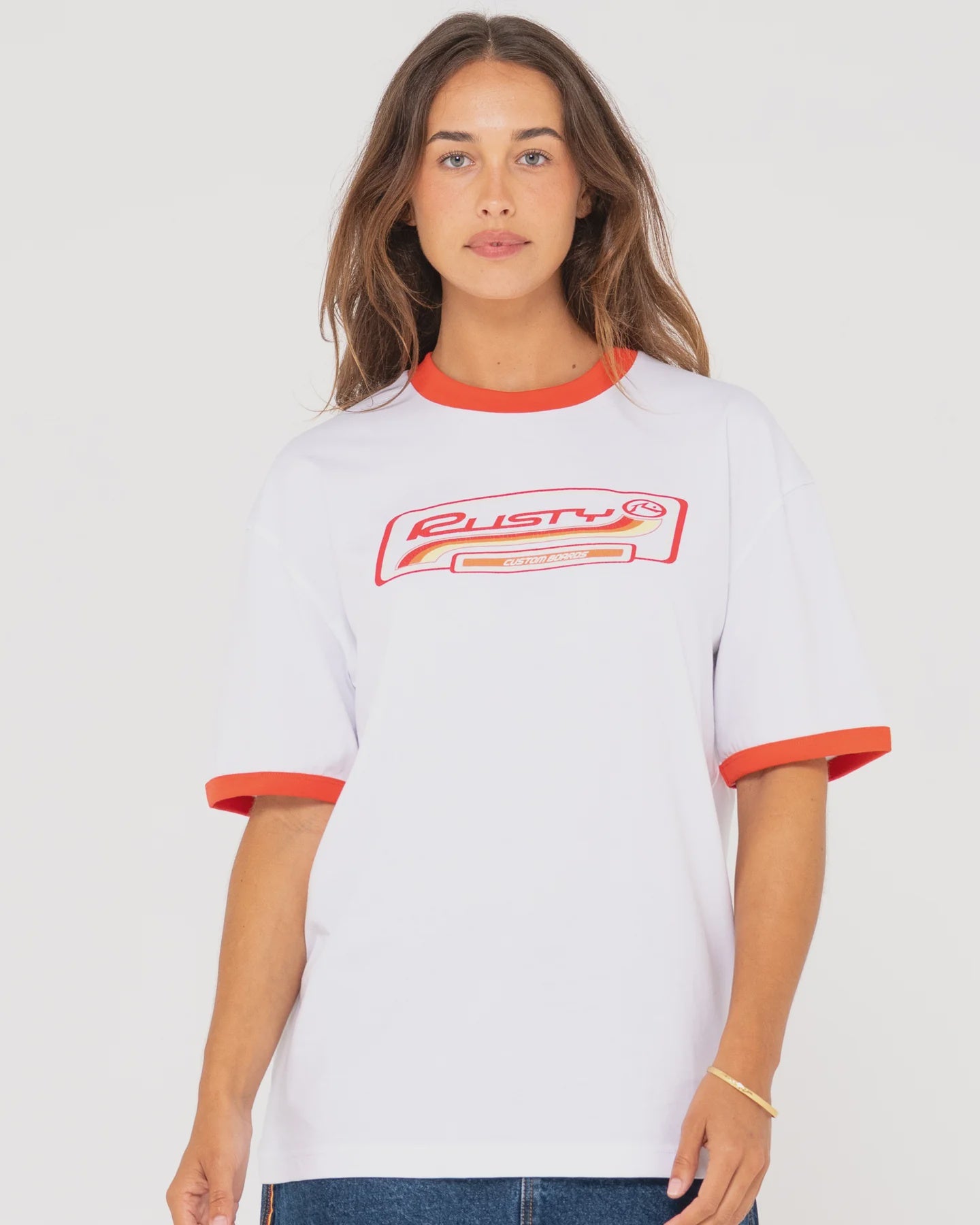 Boarding Pass Oversized Graphic Tee