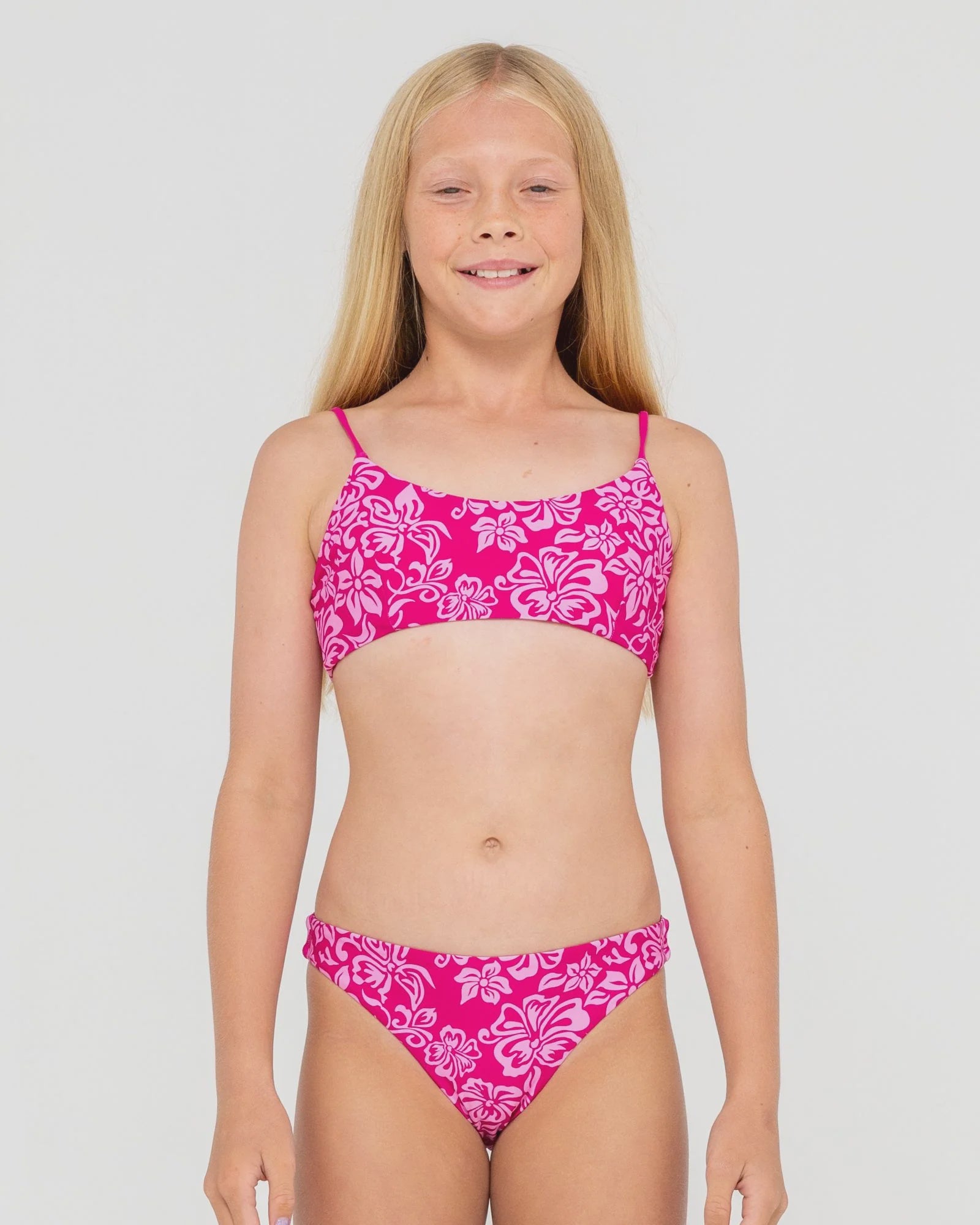 Carbo Floral Bikini Set Girls