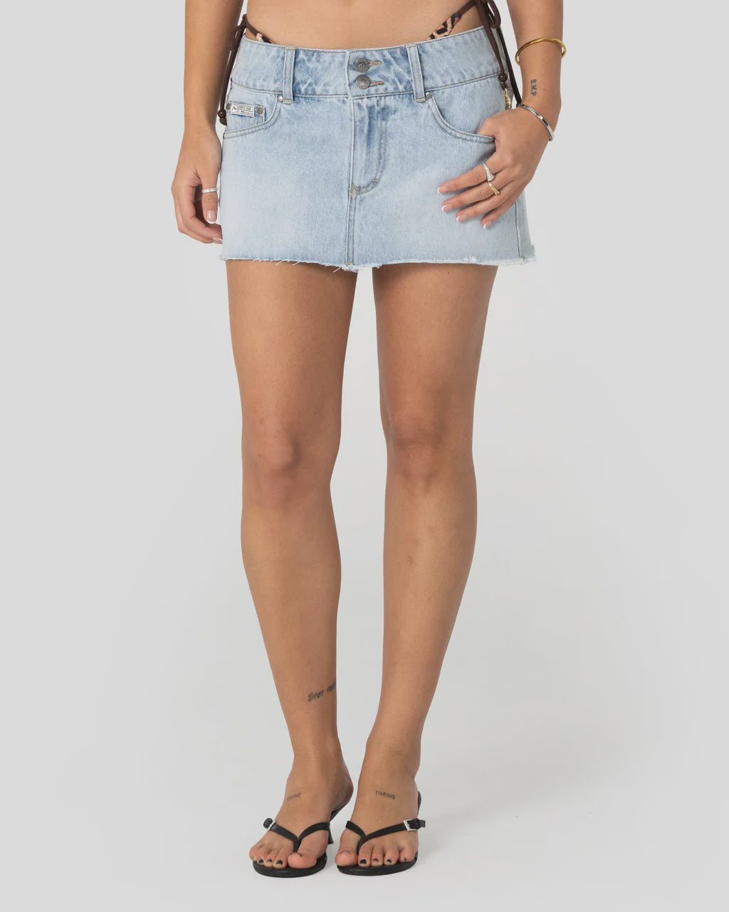 Chaos Micro Mini Denim Skirt