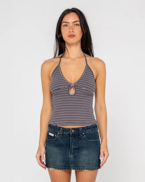 Emma Cut Out Halter Neck Top