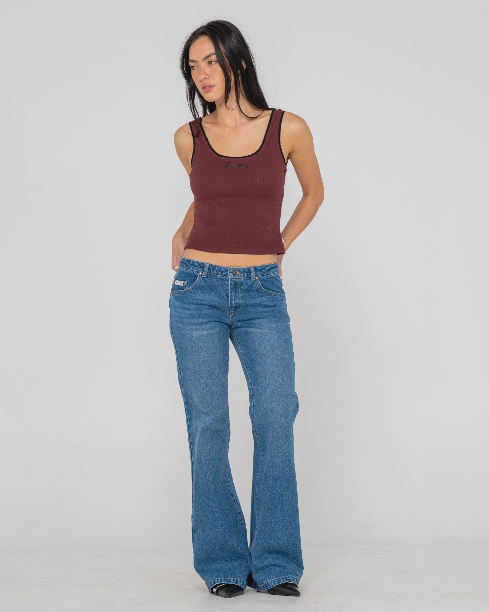 Freida Flare Low Rise Jeans