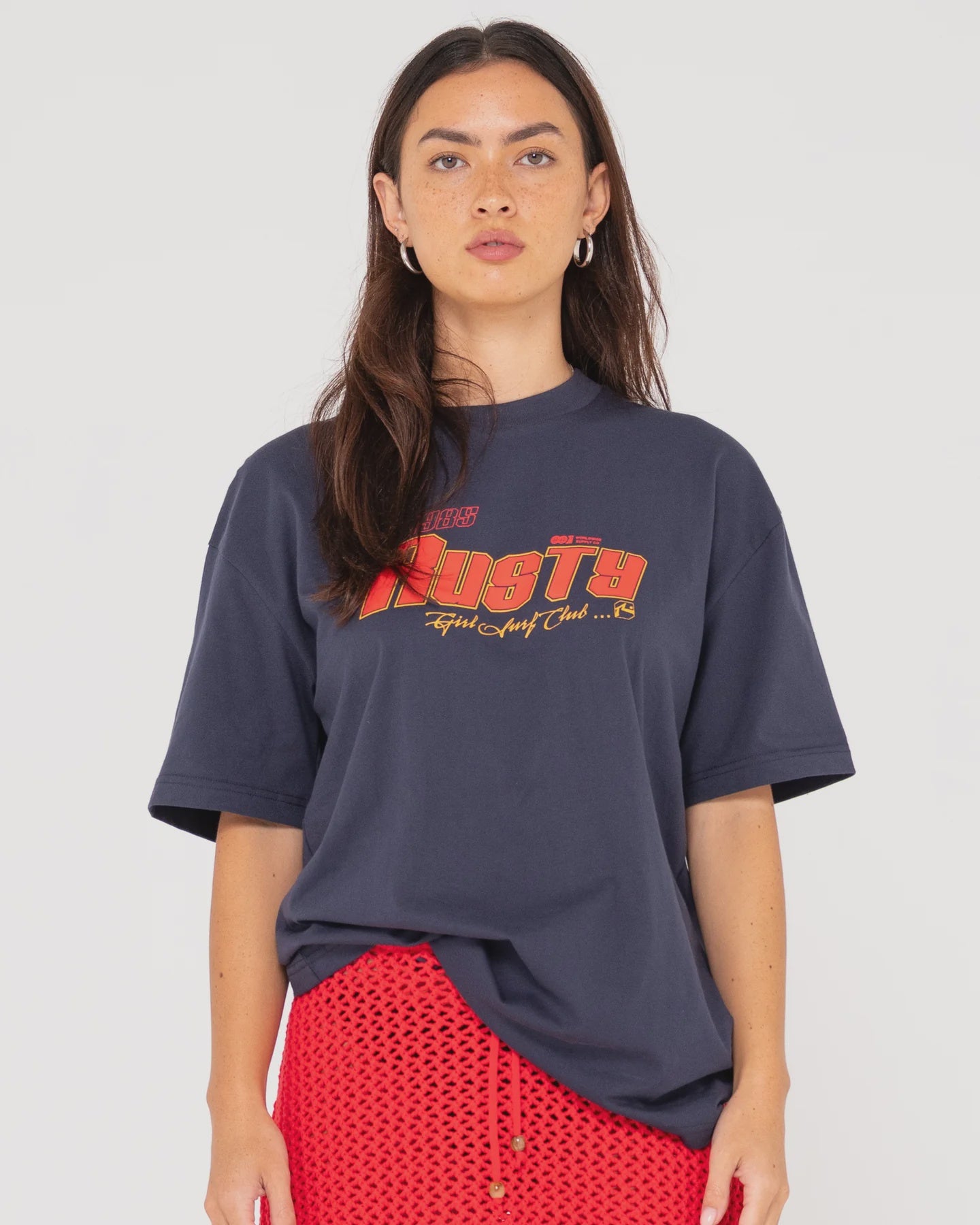 Girls Surf Oversized Graphic Tee