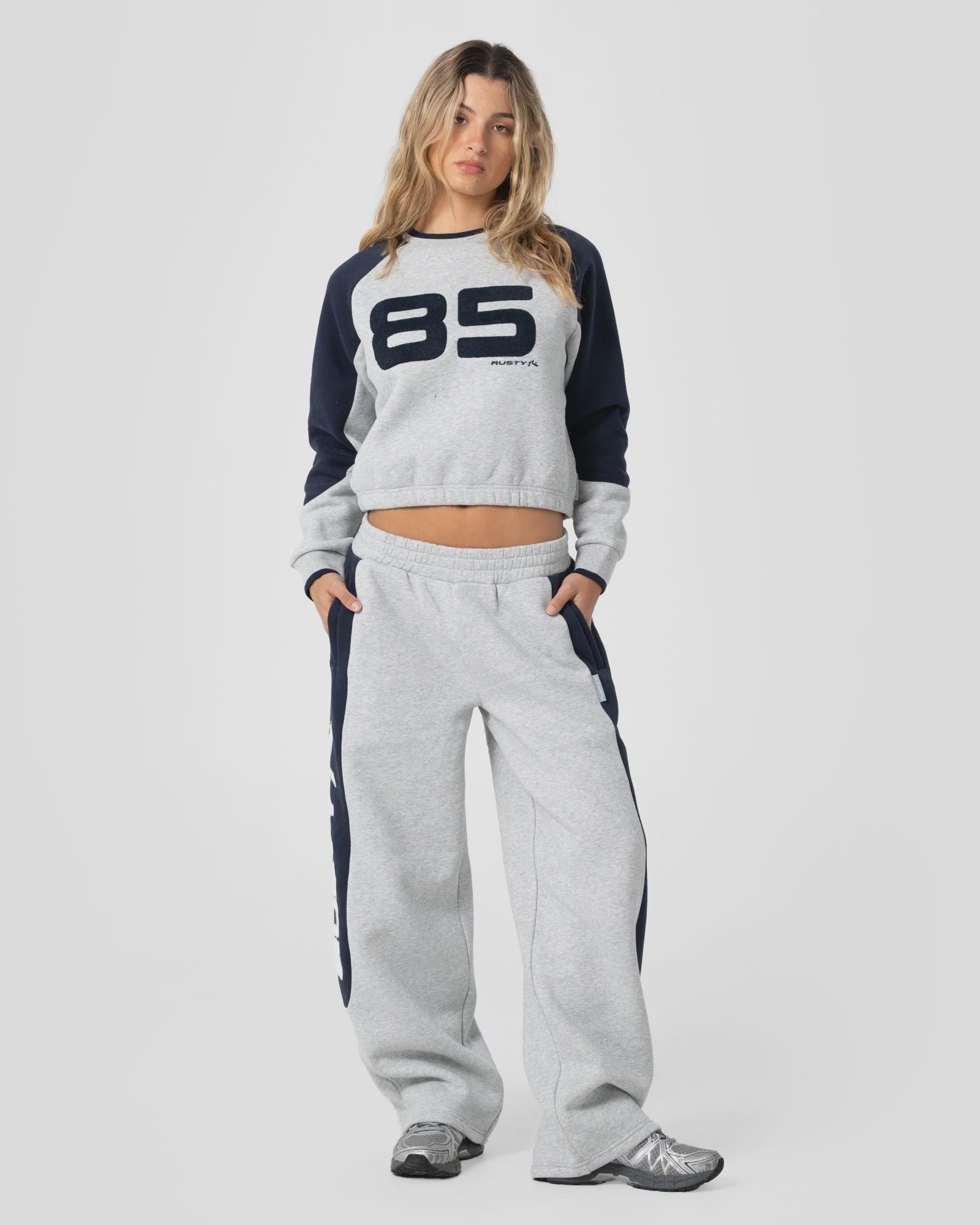 Harvest Cropped Crew Fleece