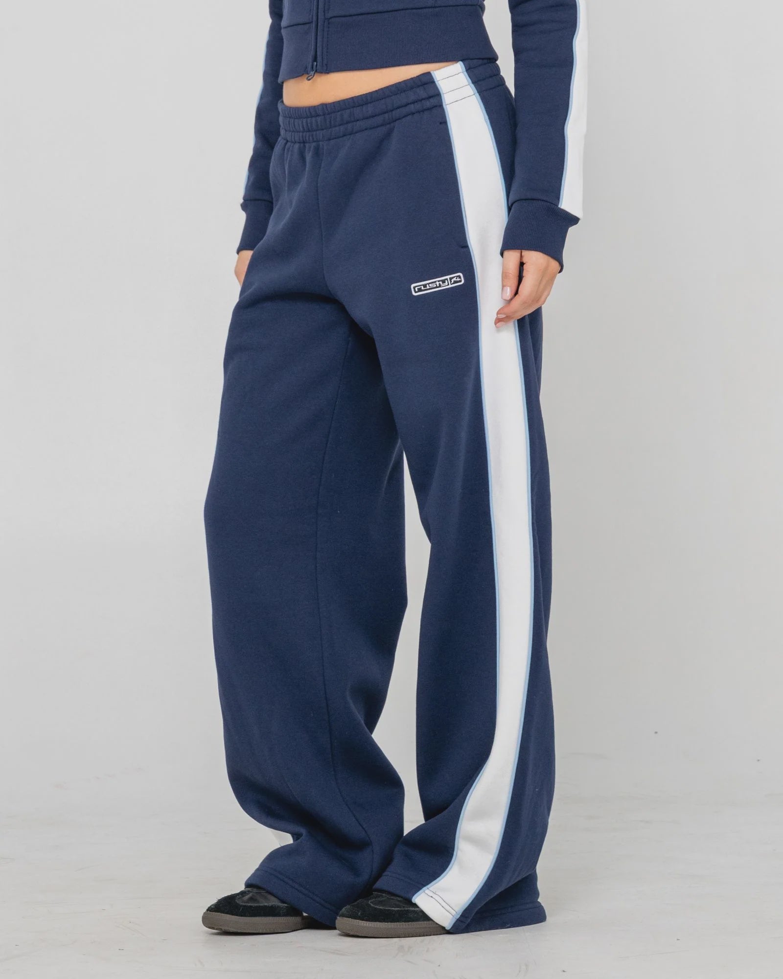 Retro Lines Wide Leg Trackpant
