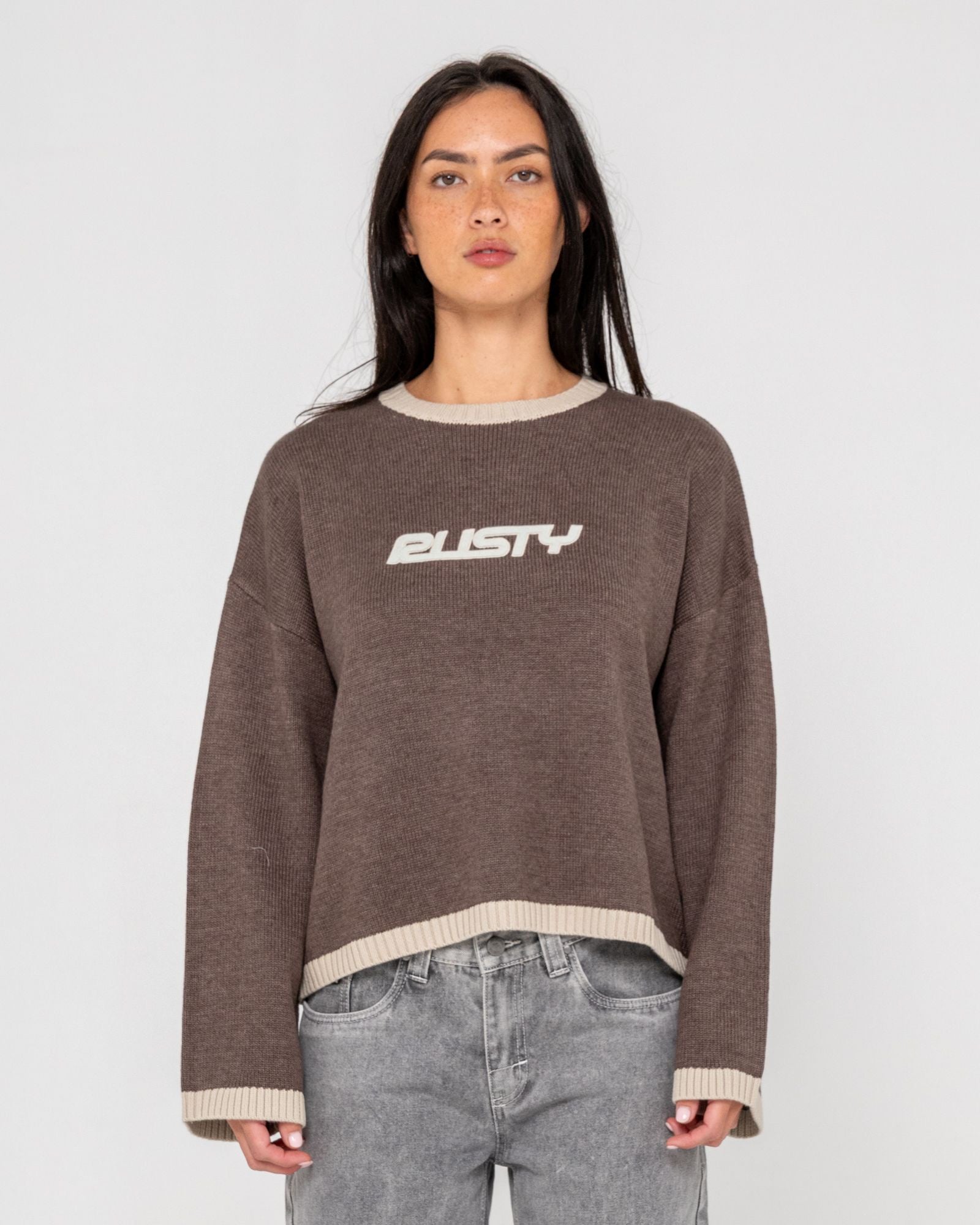 Rider Relaxed Crew Neck Knit