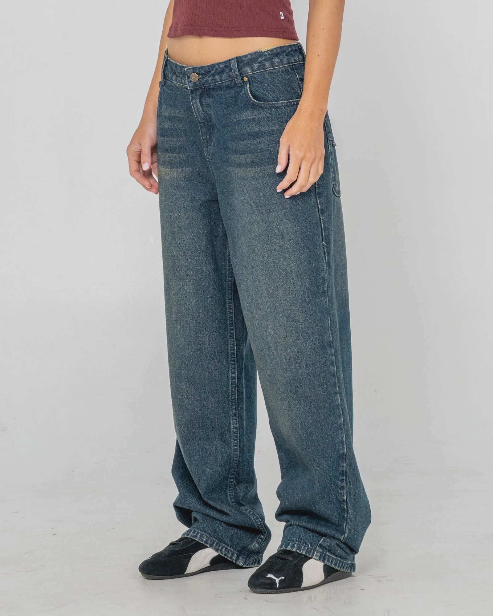 Roxanne Baggy Low Rise Jeans