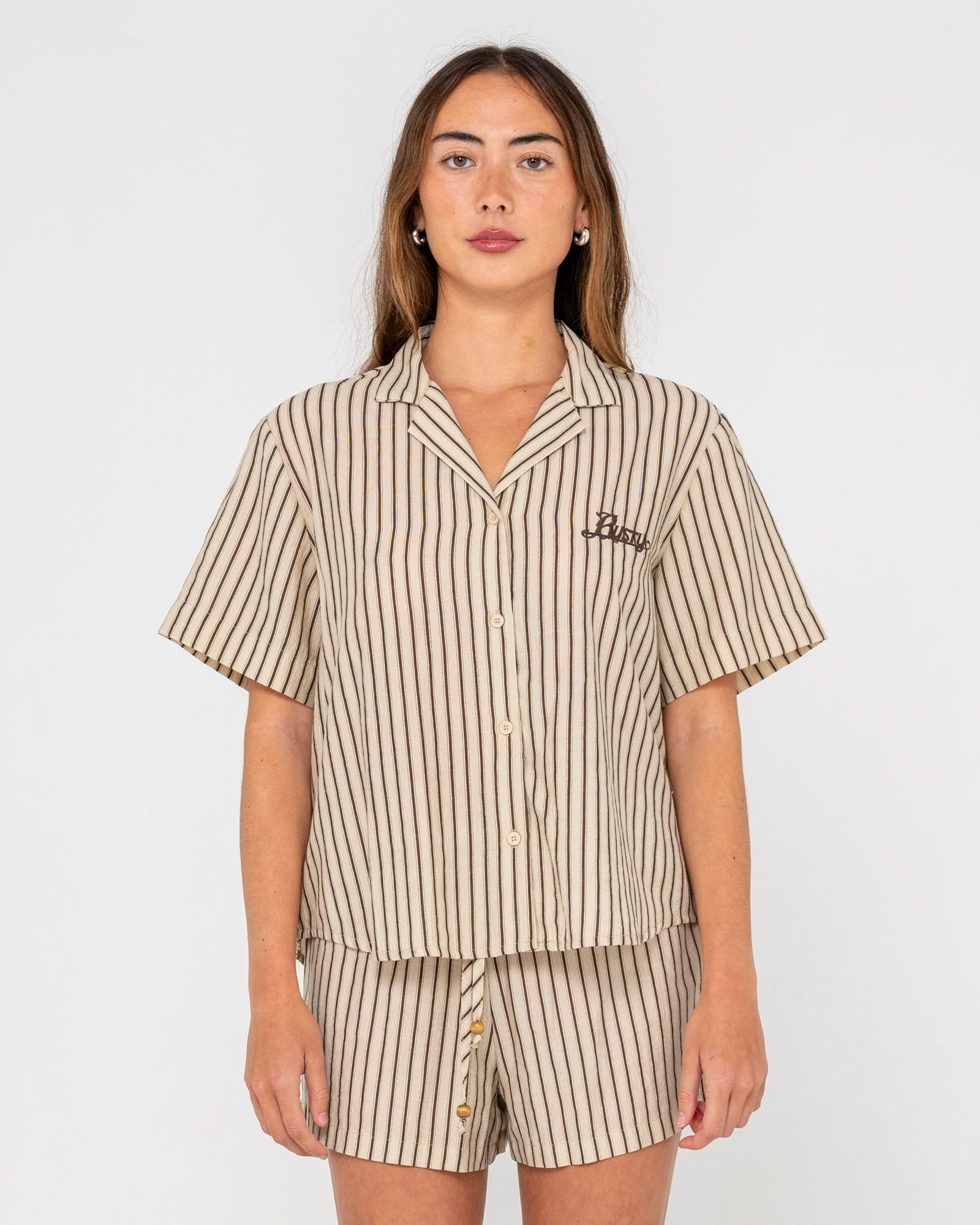 Sandy Stripe Boxy Shirt