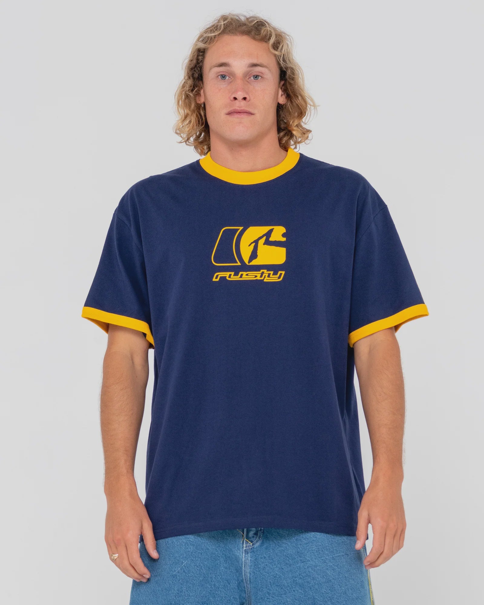 Switch Up Oversized Graphic Ringer Tee