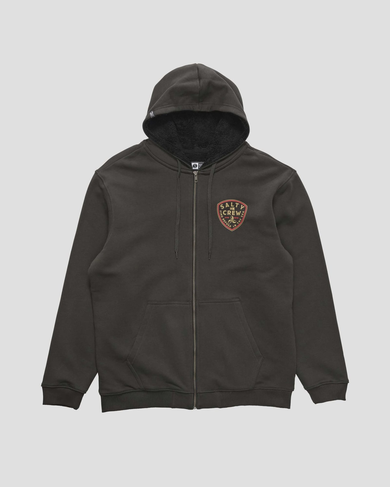 Rotor Fleece Lined Zip Through Fleece Hood