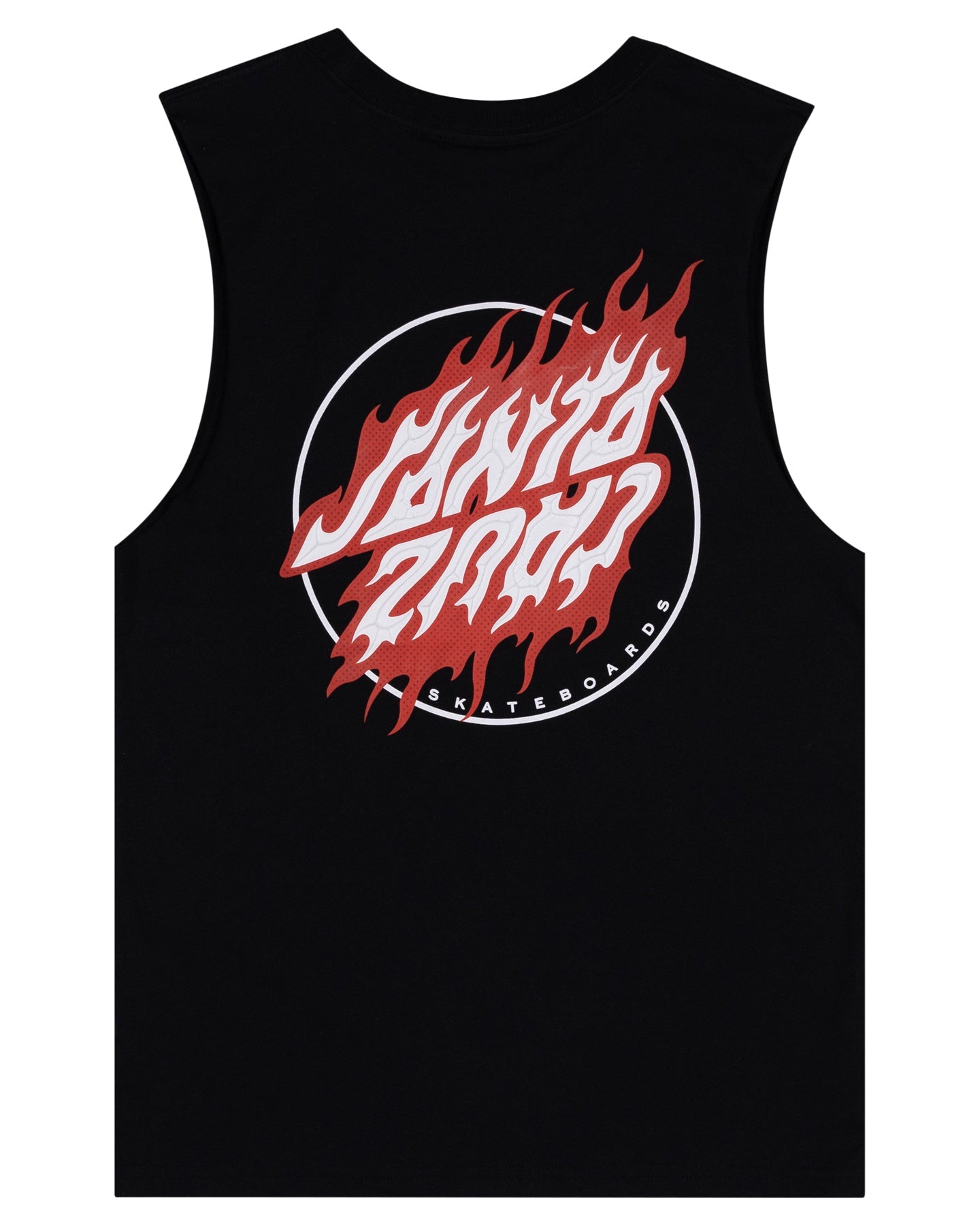 Flamed Dot Upside Down Boys Muscle T-shirt