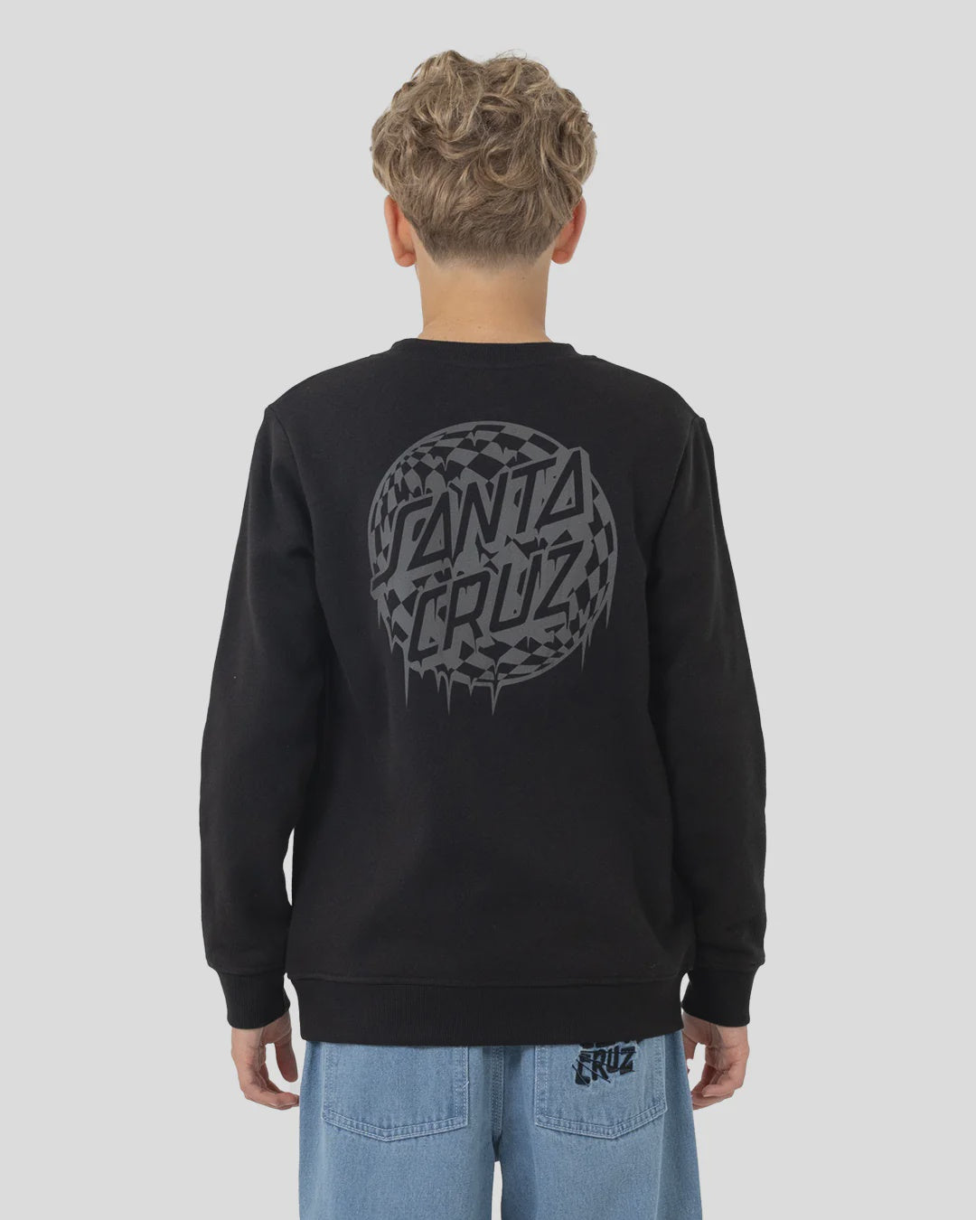 Check Waste Dot Boys Sweater