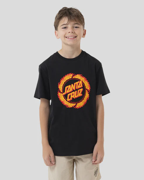 Flame Ringed Dot Boys T-shirt