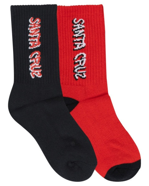 Screaming Wave Strip Crew Sock 2Pk