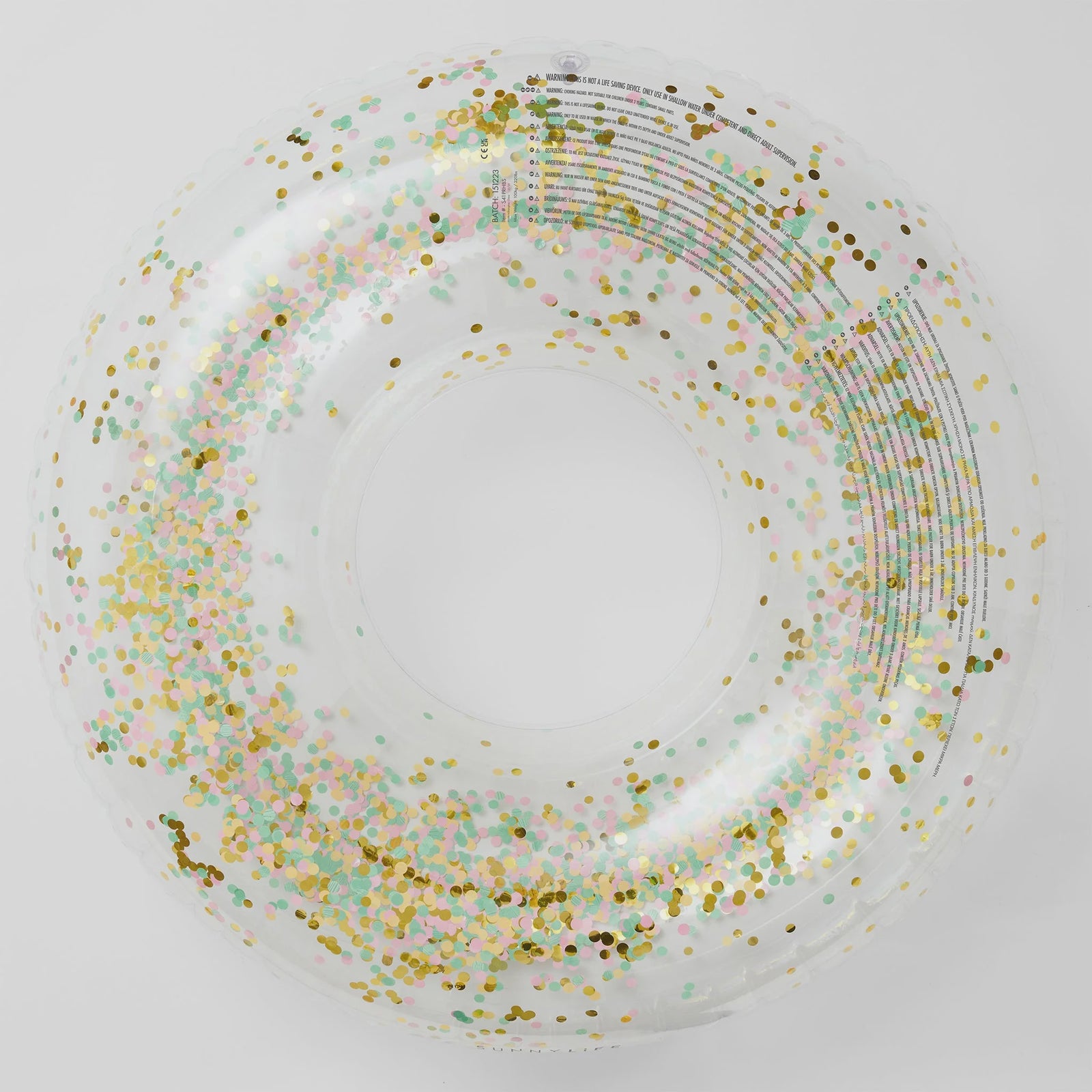 Tube Pool Ring - Confetti Multi