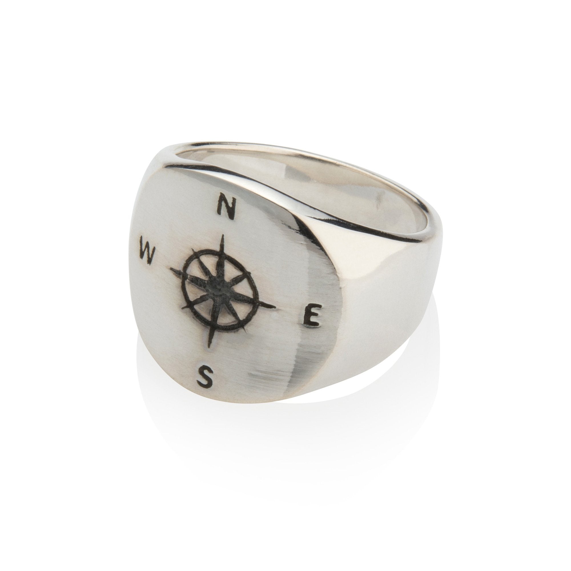 Mens Compass Ring